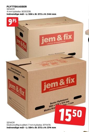 jem & fix Jem & fix flyttekasser tilbud