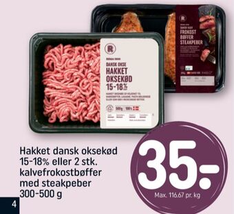 REMA 1000 Rema 1000 hakket oksekød tilbud