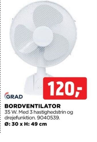 jem & fix Grad bordventilator tilbud