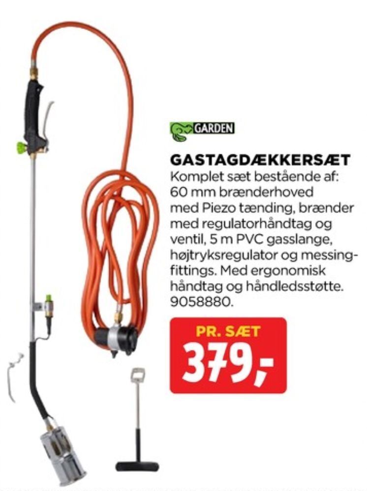 Garden gasbrænder tilbud hos jem & fix