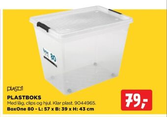 jem & fix Plast1 opbevaringsboks tilbud