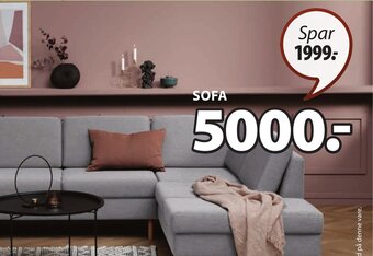 JYSK SVALBARD HJØRNESOFA tilbud