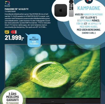 Panasonic Center Panasonic 55´´ 4k oled tv tilbud