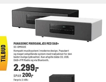 Panasonic Center Panasonic mikroanlæg med dab+ tilbud