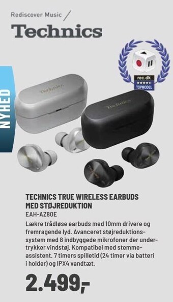Panasonic Center Technics true wireless earbuds med støjreduktion tilbud