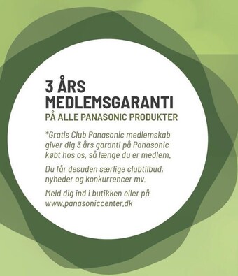 Panasonic Center 3 års medlemsgaranti tilbud