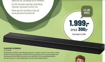 Panasonic Center Panasonic soundbar tilbud