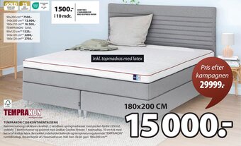 JYSK TEMPRAKON C250 KONTINENTALSENG tilbud