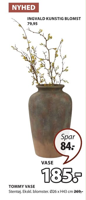 JYSK TOMMY VASE tilbud