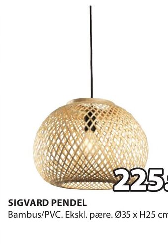 JYSK SIGVARD PENDEL tilbud