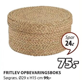 JYSK FRITLEV OPBEVARINGSBOKS tilbud