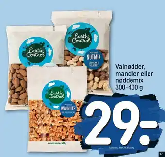 REMA 1000 Valnødder, mandler eller nøddemix tilbud