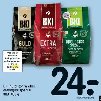 REMA 1000 BKI guld, extra eller økologisk special tilbud