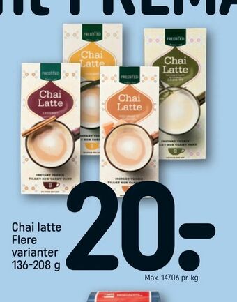 REMA 1000 Chai latte tilbud