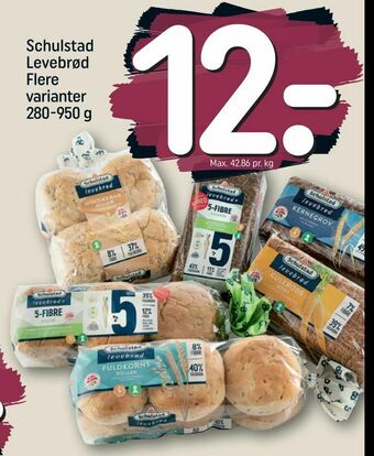 REMA 1000 Schulstad Levebrød Flere varianter tilbud