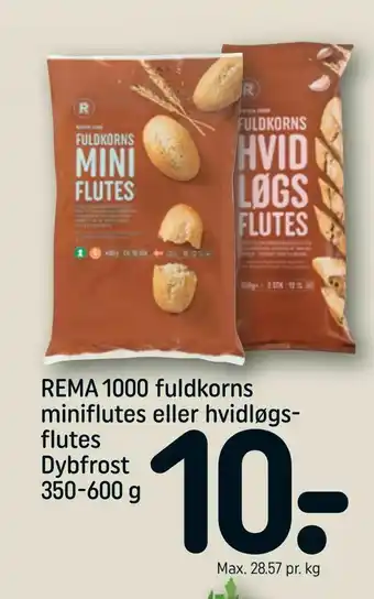 REMA 1000 Rema 1000 fuldkorns miniflutes eller hvidløgsflutes tilbud