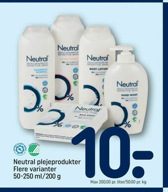 REMA 1000 Neutral plejeprodukter tilbud