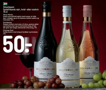 REMA 1000 Silverboom Sydafrikansk rød-, hvid- eller rosévin tilbud