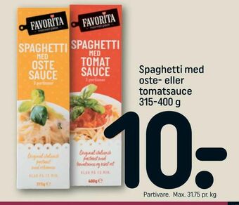 REMA 1000 Spaghetti med oste- eller tomatsauce tilbud