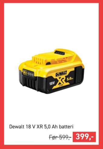 Johannes Fog Dewalt batteri tilbud