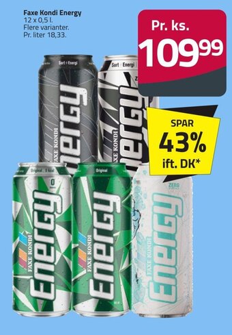 Fleggaard Faxe Kondi Energy tilbud