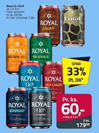 Fleggaard Royal el. Giraf tilbud