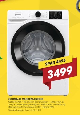 Punkt1 Gorenje vaskemaskine tilbud
