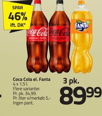 Fleggaard Coca Cola el. Fanta tilbud