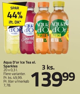 Fleggaard Aqua D'or Ice Tea el. Sparkles tilbud