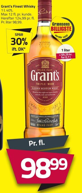 Fleggaard Grant's Finest Whisky tilbud