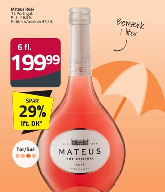 Fleggaard Mateus Rosé tilbud