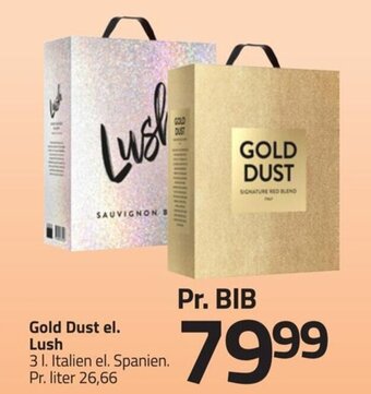 Fleggaard Gold Dust el. Lush tilbud