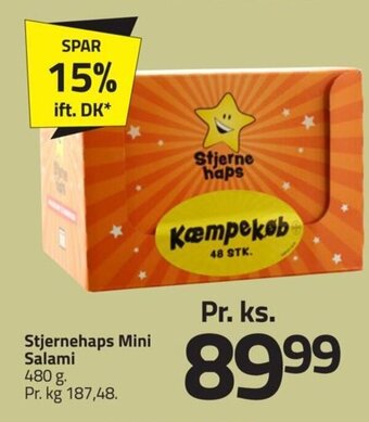 Fleggaard Stjernehaps Mini Salami tilbud