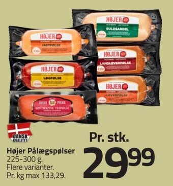 Fleggaard Højer Pålægspølser tilbud