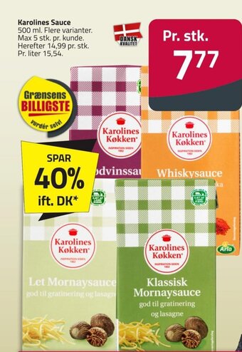 Fleggaard Karolines Sauce tilbud