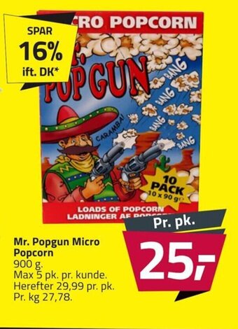 Fleggaard Mr. Popgun Micro Popcorn tilbud