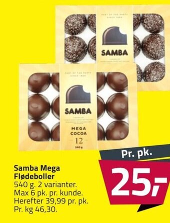 Fleggaard Samba Mega Flødeboller tilbud