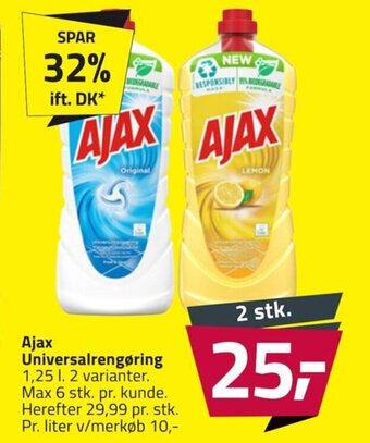 Fleggaard Ajax Universalrengøring tilbud