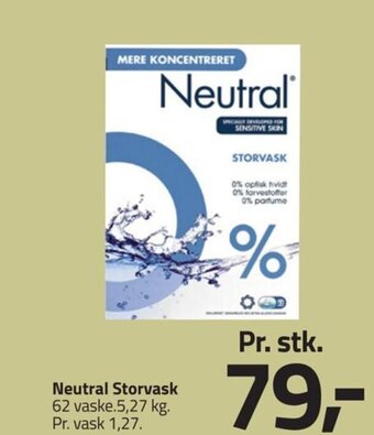 Fleggaard Neutral Storvask tilbud