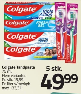 Fleggaard Colgate Tandpasta 75 ml. tilbud