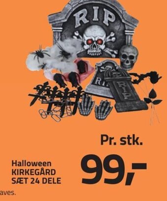 Halloween KIRKEGÅRD SÆT 24 DELE