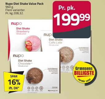 Fleggaard Nupo Diet Shake Value Pack tilbud