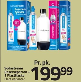 Fleggaard Sodastream Reservepatron + 1 Plastflaske tilbud