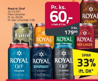 Fleggaard Royal el. Giraf tilbud