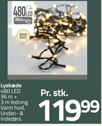 Fleggaard Lyskæde 480 LED tilbud