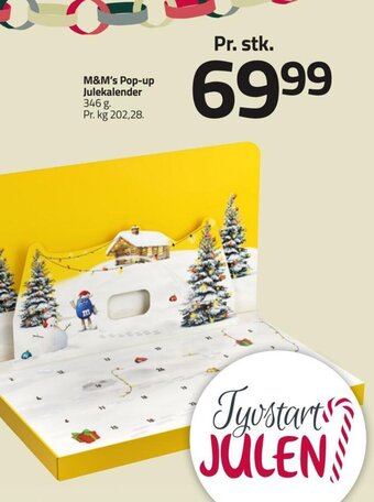 Fleggaard M&M's Pop-up Julekalender tilbud