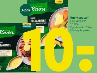 Coop 365 Knorr saucer tilbud