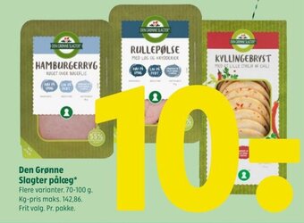 Coop 365 Den Grønne Slagter pålæg tilbud