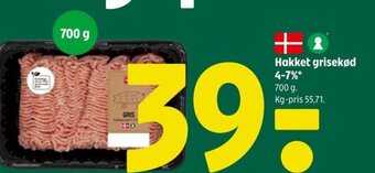 Coop 365 Hakket grisekød 4-7% tilbud
