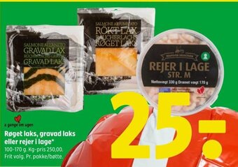Coop 365 Røget laks, gravad laks eller rejer i lage tilbud